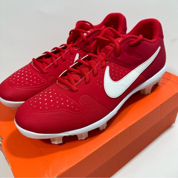 Nike Alpha Huarache Varsity Low MCS Red White - Picture 1 of 8